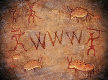Prehistoric World Wide Web Cave Paint
