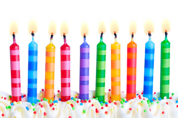 Canvas Print - Birthday candles