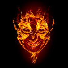 Fire Devil Face