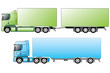 European trucks with different trailers
