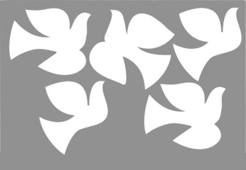 Wall Mural - illustration dove