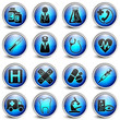© spiral media - medicine Blue Button