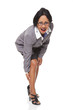 Businesswoman - Latina leg cramp