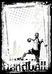 Wall Mural - handball background