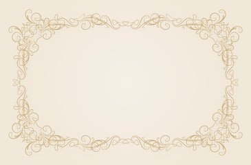 Fototapete - Decorative vintage frame.