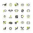 Green Black Website Icons