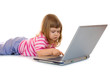 © Boris Riaposov - Little girl with laptop