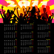 Calendar With Party People