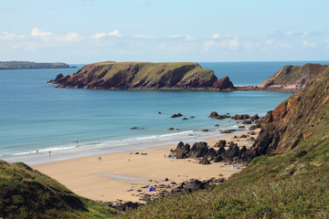 marloes beach pembrokeshire west wales uk