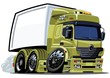 Vector cartoon cargo truck
