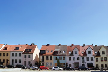 Fototapete - Rostock, Häuserzeile am Alten Markt