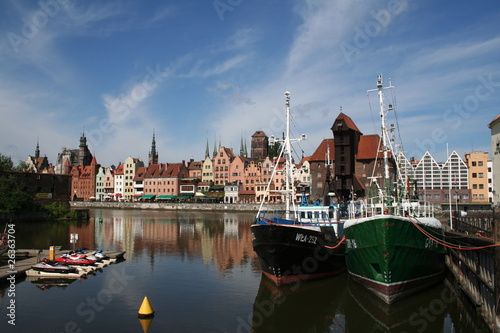 Nowoczesny obraz na płótnie Danzig,Krantor an der Mottlau,Polen