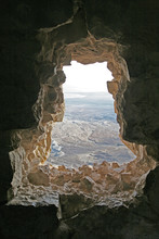 View On Dead Sea From Masada Israel