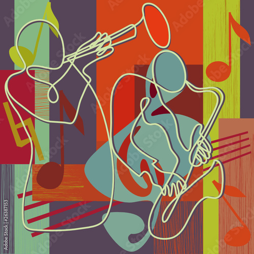 Obrazy Swing  jazz-plakat-festiwalowy-lub-okladka-plyty
