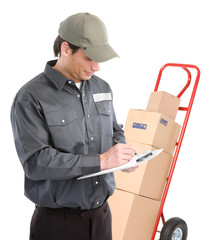 Wall Mural - Delivery worker