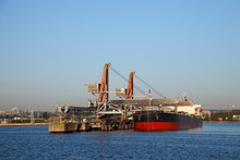 Loading Of Coal On Ship