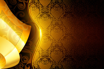 Wall Mural - Golden wallpaper background