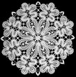 white doily with lace