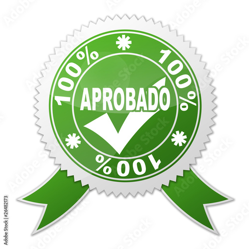 Sello APROBADO 100 ilustración de Stock Adobe Stock