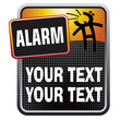 alarm orange stylized ad