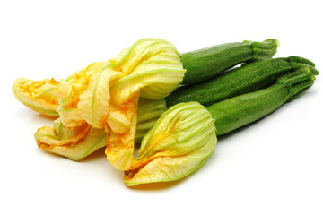 Zucchini with flower