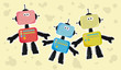 robot family (children's theme) 