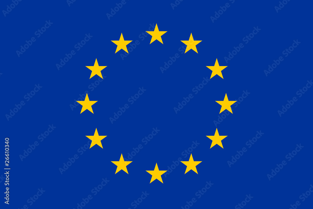 European Union flag - obrazy, fototapety, plakaty 