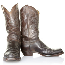 Cowboy Boots Isolated, Clipping Path Included
