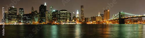 Naklejka ścienna Sight of Manhattan From Brooklyn, New York