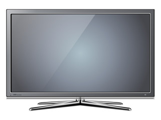 tv lcd, led realistic illustration.