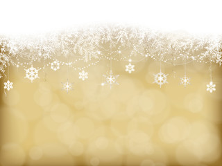 Wall Mural - winter background with Christmas decoration