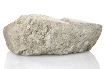 single rock stone with clipping path