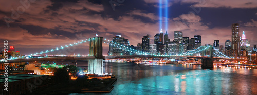 Naklejka dekoracyjna New York City Manhattan panorama