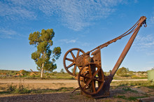 Capstan In The Outback Desert, South Australia