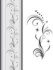 Wall Mural - Decorative element for design of ribbon. Vector