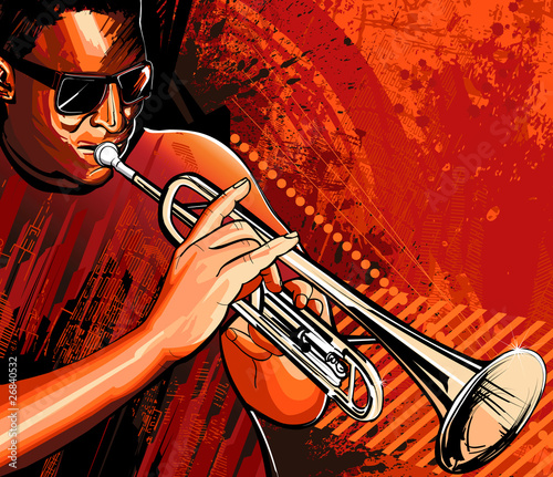 Plakat na zamówienie Trumpet player