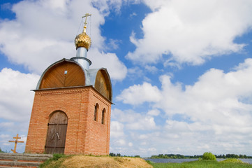 Small chapel on the bank of the river