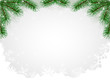 © 100ker - chistmas fir branches hoarfrost pattern