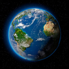 earth in space