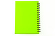 © Sakolpat Trangansri - isolated green notebook on white.