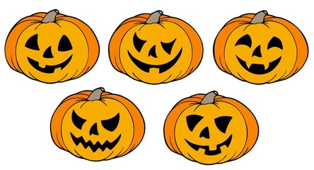 Sticker - Various Halloween pumpkins