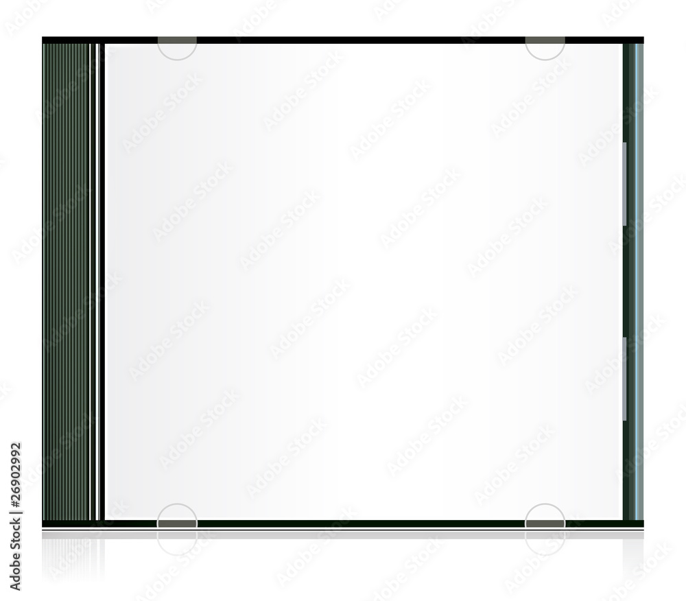 Vector blank cd box for your design - obrazy, fototapety, plakaty 
