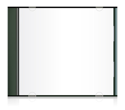 Vector blank cd box for your design