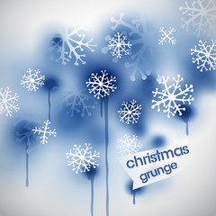 Poster - grunge Christmas banner