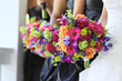 canvas print picture - Bridal Party Flowers