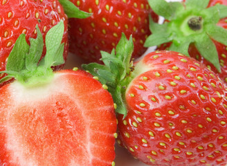 Fresh and tasty strawberries