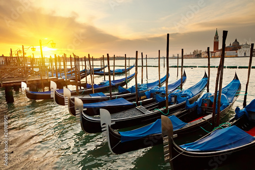 Naklejka na szafę Sunrise in Venice