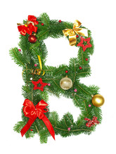 Christmas Alphabet Letter "B"