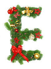 Christmas Alphabet Letter "E"