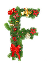 Christmas Alphabet Letter "F"